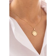 Vintage Gece Gündüz 14 Ayar Altın Kolye