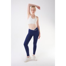 Imaj 489 Lacivert Renk Toparlayıcı ve Extra Esnek Etkili Normal Bel Tayt