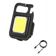 Blackcraft Şarj Edilebilir Metal Kasa Led, Anahtarlık El Feneri, Mıknatıslı (BC-E231FE)