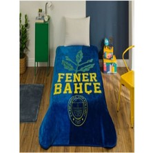 Taç Taraftar Lisanslı Tek Kişilik Battaniye (160X220) Fenerbahçe