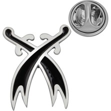 Blackcraft 925 Ayar Gümüş Zülfikar Rozet (BC-A9456C)