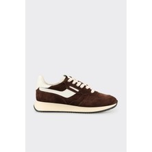 Kahve Deri Kadın Spor Ayakkabı