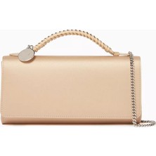 Stella Mccartneyfalabella Eko-Saten Clutch Çanta, Vegan Deri & Elmas Kesim Zincir