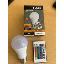 CT-4058 Cata Uzaktan Kumandalı Rgb LED Ampul E27 3200 K