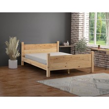 Melani Ithal Çam Masif Ahşap Karyola 100X200