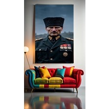 Özkacar Group Mareşal Mustafa Kemal Atatürk Ev Duvar Salon Güzellik Salonu Ofis Dükkan Dekarasyon Kanvas Tablo