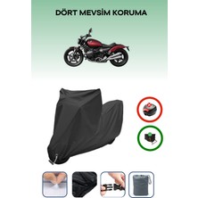 Breen Bmw R 12 Için Kilit Uyumlu Siyah Motosiklet Branda, Güvenli, Su Geçirmez