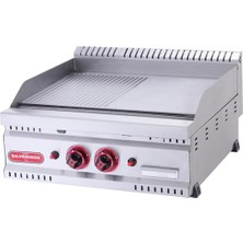 Işıkgaz Pg-60-Y 600 Seri Yarı Oluklu Izgara, 60X60 Cm, Doğalgazlı