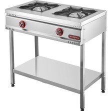 Işıkgaz Tby-2d Taban Raflı 2 Gözlü Midi Ocak, 90X60X85 Cm, Doğalgazlı