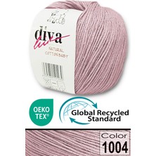 Diva İplik Premium Amigurumi Ipi Punch (Panç) Bebe Soft Cotton 50 gr Örgü Pamuk Ip - Pembeli Bej