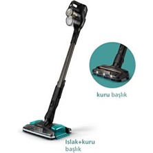 Evrekala Shop Kablosuz Dikey Süpürge Hem Silme Hem Süpürme 2'si 1 Arada Islak ve Kuru Kullanım New