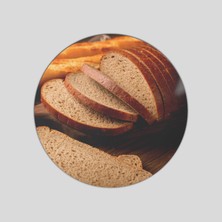 Cozy Co: Temperli Cam Daire Kesme ve Sunum Tablası, Kesme Tahtası, Kesme Tablası, Sunumluk, CKT019