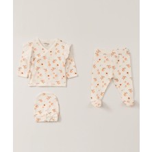 Apricot Theme Üçlü Zıbın Set