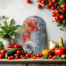 Cozy Co: Temperli Cam Oval Kesme ve Sunum Tablası, Kesme Tahtası, Kesme Tablası, Sunumluk, CKT020