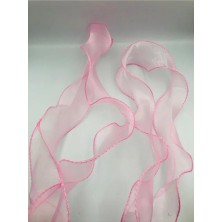 Fırfırlı Tül Organze Kurdele 2 mt (7cm x 2mt), Çiçek Malzemesi, Gelin Buketi, Bohça Misinalı Fırfır