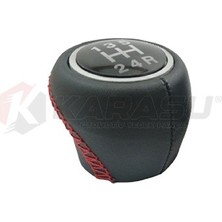 Linea Punto Vites Topuzu 5 Vites Deri Kırmızı Dikişli