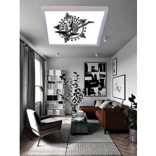 Gökyüzü Panel Genç Odası LED Avize Rock Star Lamba 60W Yüksek Homojen Aydınlatma 60X60 Modern Avize
