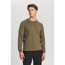 Pamuklu Standart Fit Normal Kesim Bisiklet Yaka Triko Kazak