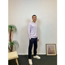 Süperlife Erkek Bisiklet Yaka Slim Fit Ince Sweatshirt Spr 20K17