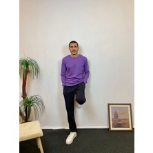 Süperlife Erkek Bisiklet Yaka Slim Fit Ince Sweatshirt Spr 20K17