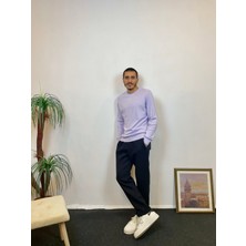 Süperlife Erkek Bisiklet Yaka Slim Fit Ince Sweatshirt Spr 20K17