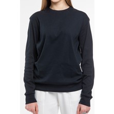 Süperlife Kadın Bisiklet Yaka Regular Fit Sweatshirt SPR21K17