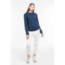 Süperlife Kadın Bisiklet Yaka Regular Fit Sweatshirt SPR21K17