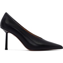 Kadın Siyah Ince Topuklu Deri Stiletto 25AFD100618