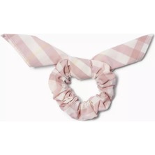 Burberry Pamuklu Kareli Saç Tokası, Fiyonk Detaylı & Şık