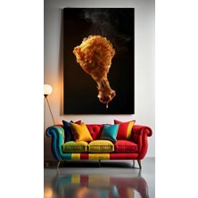 Özkacar Group Çıtır Tavuk But Ev Duvar Salon Güzellik Salonu Ofis Dükkan Dekarasyon Kanvas Tablo