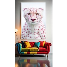 Özkacar Group Beyaz Kaplan V1 Ev Duvar Salon Güzellik Salonu Ofis Dükkan Dekarasyon Kanvas Tablo