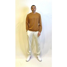 Süperlife Erkek Bisiklet Yaka Regular Fit Brooklyn Baskılı Ince Sweatshirt SPR22SW132