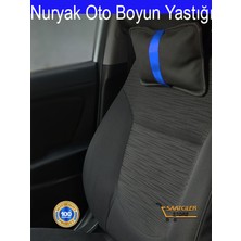 Range Rover Vogue Business 2014 ve Sonra Long(Lwb) Oto Koltuk Mavi Şerit Boyun Yastığı 2 Adet