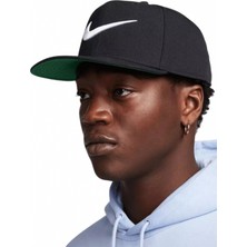 Nike Sportswear Pro Swoosh Snapback Cap Hat Unisex Şapka Siyah