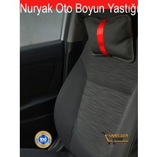 Mercedes S W220 1999-2006 Short Oto Koltuk Kırmızı Şerit Boyun Yastığı 2 Adet