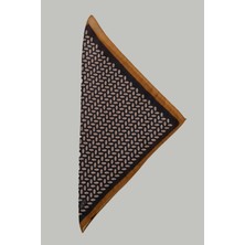 Uki Kahve Desenli Mendil