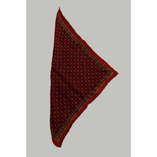 Uki Kırmızı Desenli Mendil