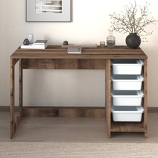 İnarch Dizayn Hero Modern Çalışma Masası - 120 cm - Antik Ceviz