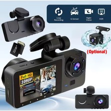 3’lü Lensli 1080P Wifi Araç Kamerası Gece Görüş G-Sensör ve Park Modu ile Üst Düzey Güvenlik