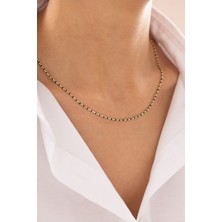 Minimal Mine Detaylı 14 Ayar Altın Kolye