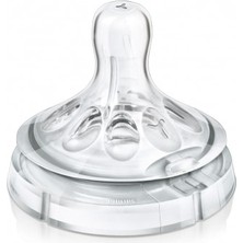 Şeffaf Y Kesik Biberon Emziği, 6+ Ay, 2'li Paket