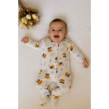 Mini Love Tuembaby Arı Desenli Patikli Bebek Tulum