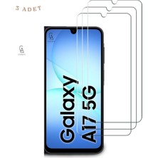 Samsung Galaxy A17 ile Uyumlu Ekran Koruyucu Şeffaf Temperli Kırılmaz Cam Ekran Koruyucu 3 Adet