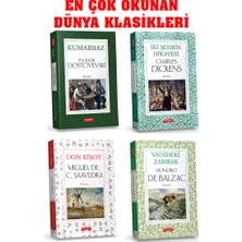 Dünya Edebiyatının 4 Eseri Bir Arada! Kumarbaz-Iki Şehrin Hikayesi -Vadidekizambak -Don Kişot