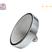 Ø100 mm Süper Güçlü Deniz Mıknatısı - Karabina -25 Halat -Eldiven Set - Magneteksan
