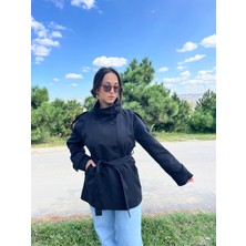 Vazıradk Kuşaklı Dik Yaka Trençkot