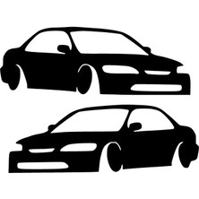 Honda Arabalar Sticker 30 x 21 cm
