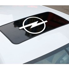 Opel Sunroof Özel Yeni Sticker Siyah