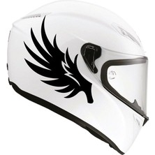 Tek Renk Kanat ( Wing Helmet Stickers ) Kask Sticker Etiket Modeli 2