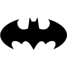 Batman Amblem Duvar Dekor Sticker 40 x 20 cm